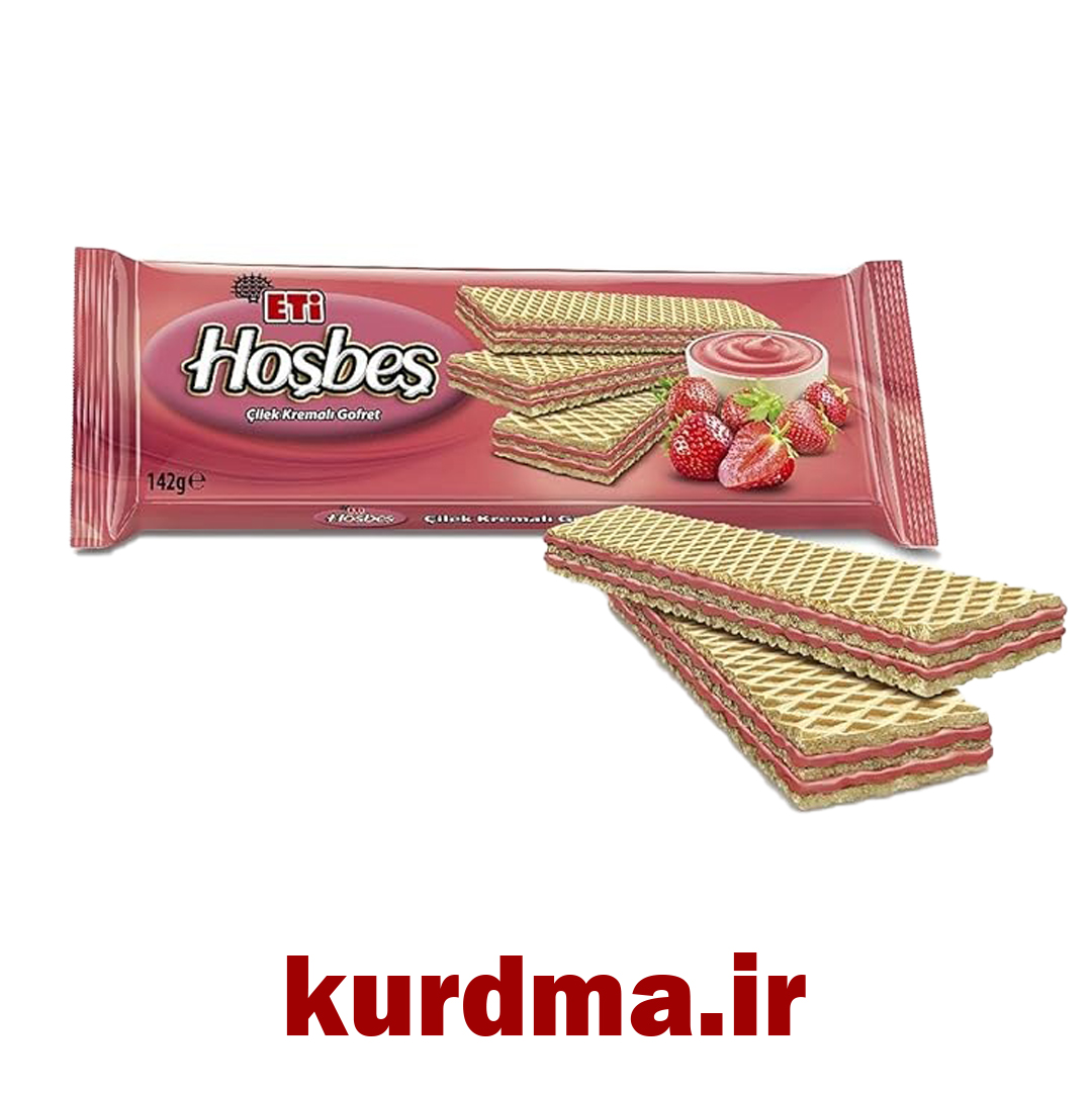 ویفر کرمدار با طعم توت فرنگی 142 گرمی Eti (عمده و خرده)
