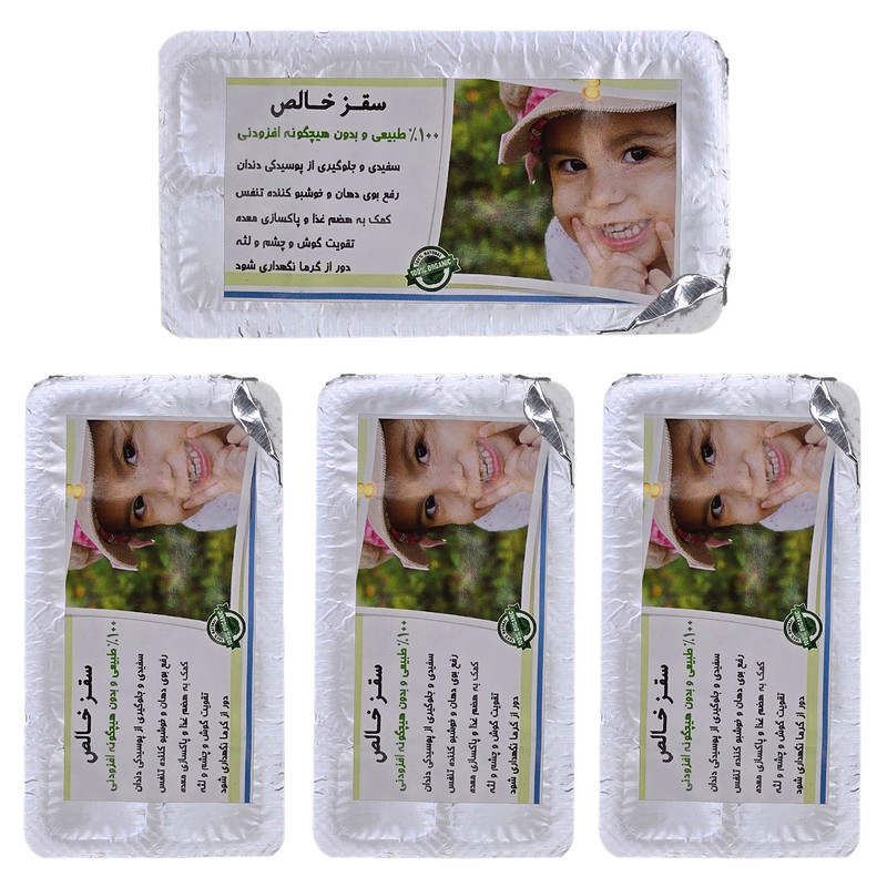 آدامس سقز ورقه ای بسته 4 عددی