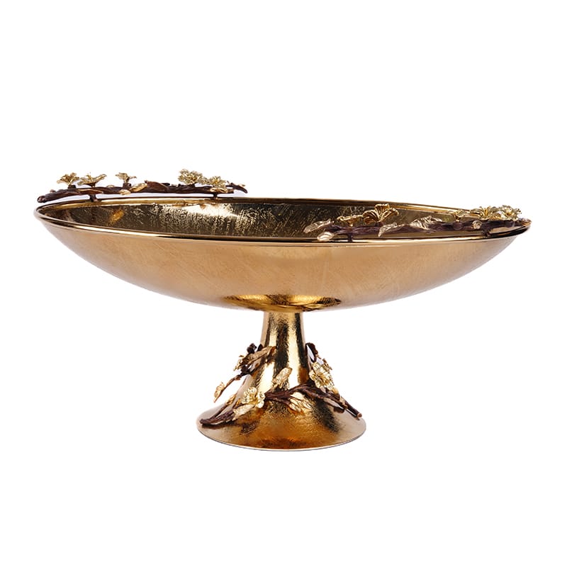 میوه خوری - شاخه لیلیان ظرف فلزی بیضی بزرگ برند ریتون