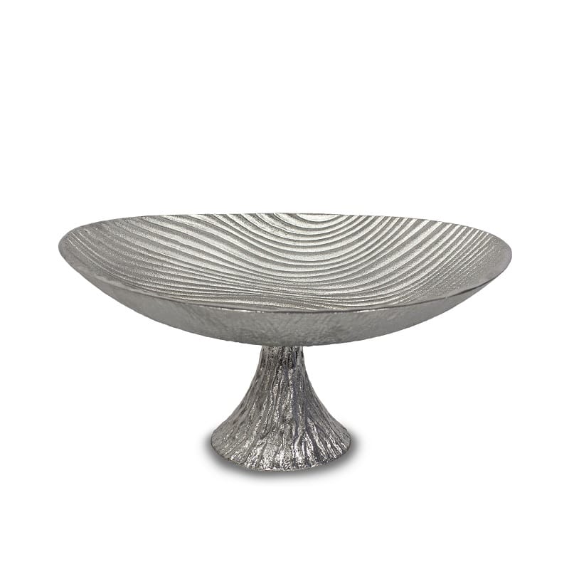 میوه خوری 35 سانت موج دار آلومینیوم (پایه دار) برند ریتون