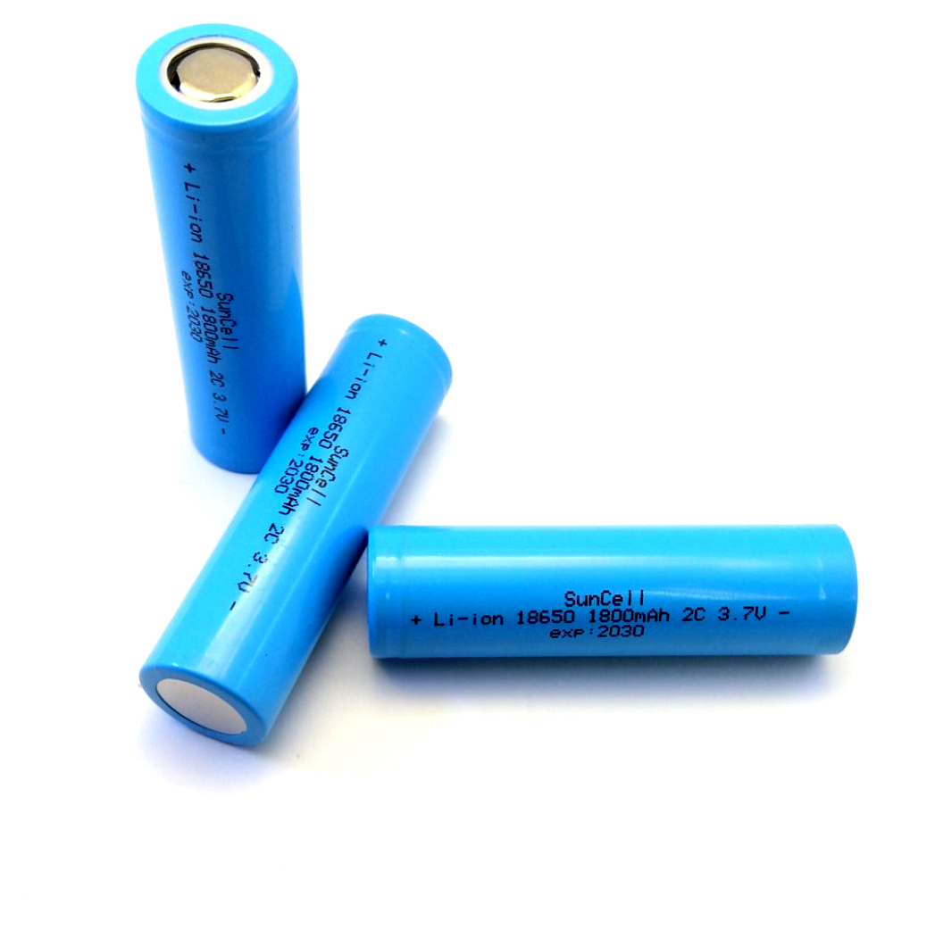 باتری لیتیوم یون سایز 18650 1800mAH 2C SunCell (اکبند)
