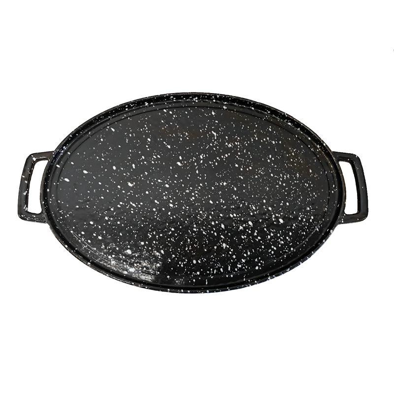 تابه گریل چدنی بیضی سایز 35 (پس کرایه)