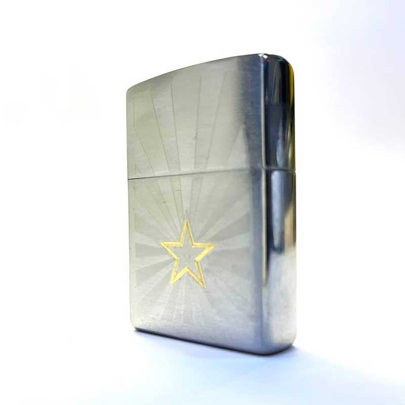 فندک زیپو اصل طرح ستاره مدل 48657 zippo