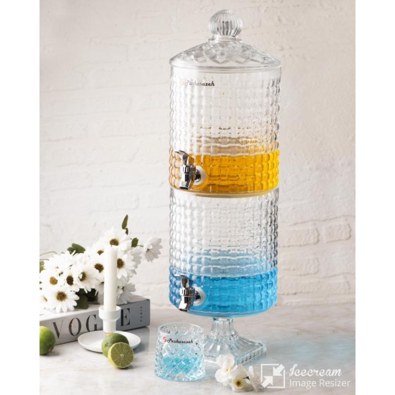 کلمن راتان 2 طبقه پایه بلور