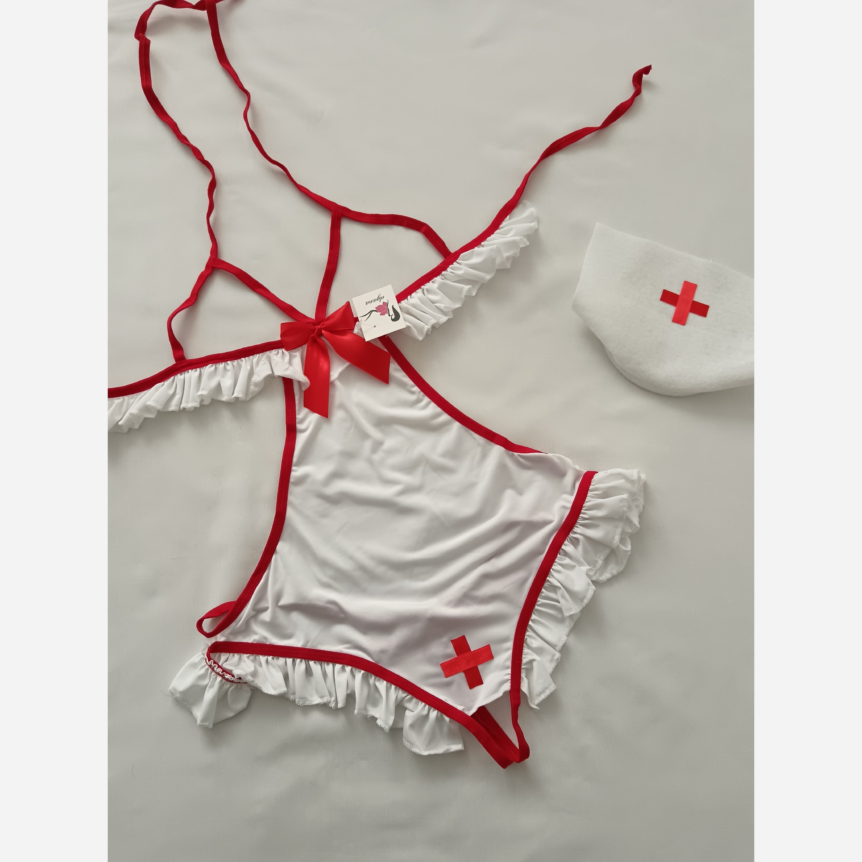 لباس خواب کاستوم پرستاری فاق باز فری سایز 36 تا 48