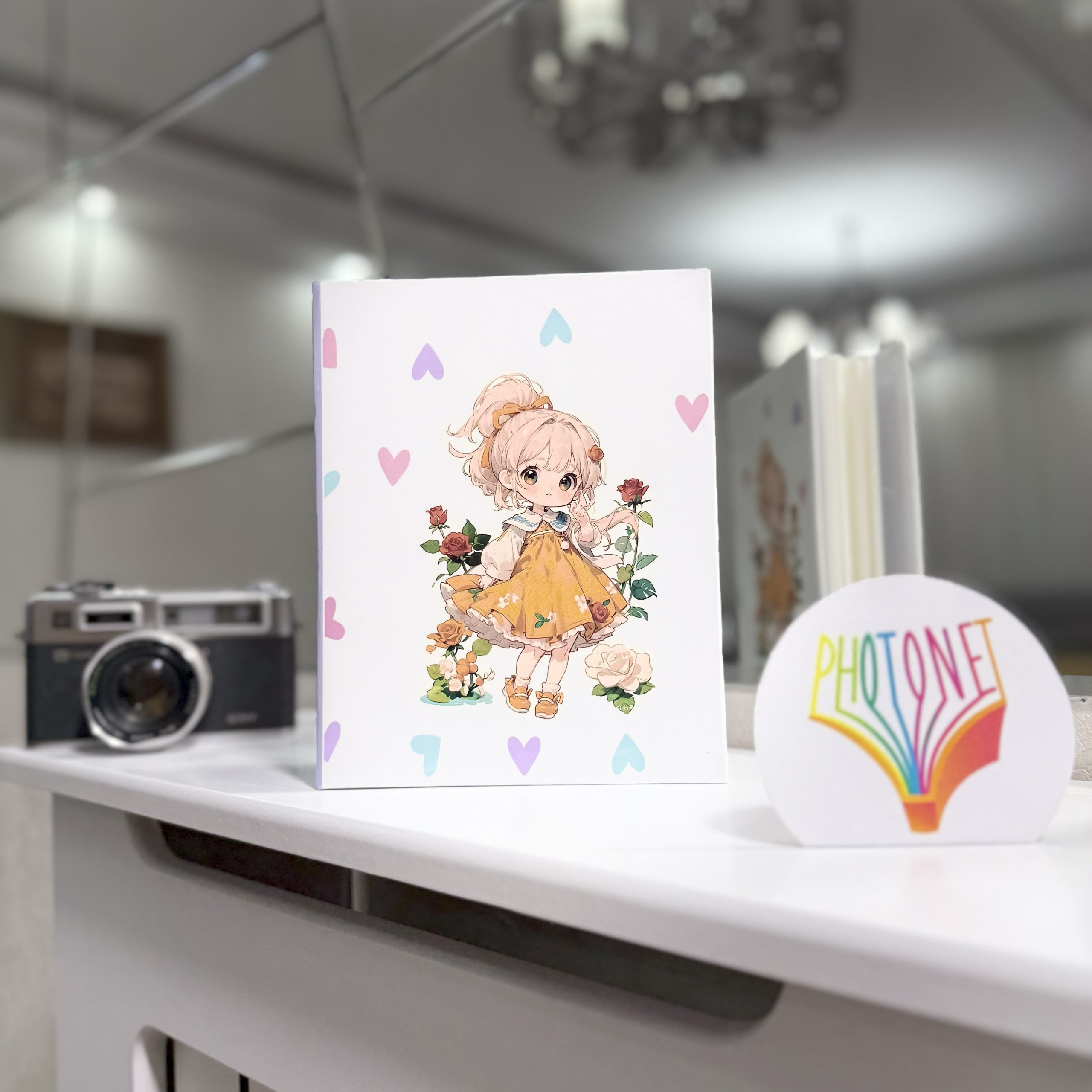 آلبوم پاکتی کودک 100تایی 18×13 دختر و گل