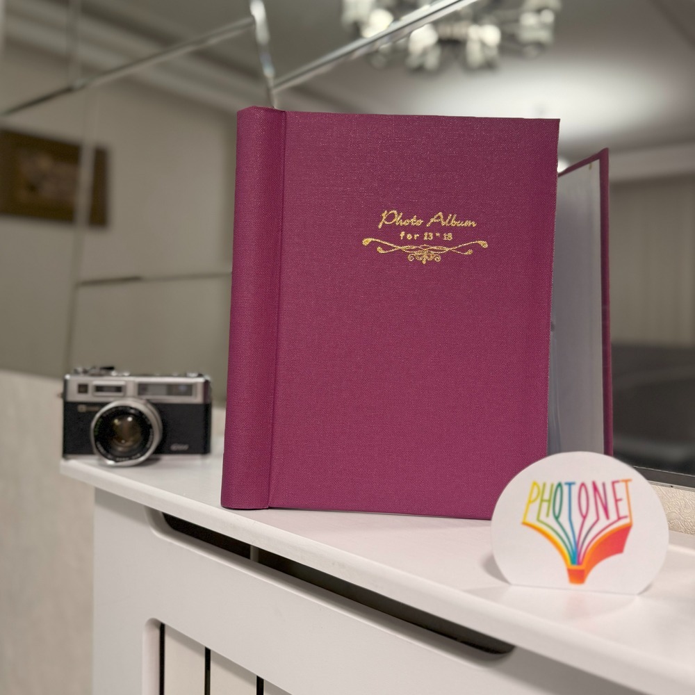 آلبوم پاکتی بزرگسال 200تایی 18×13 بنفش