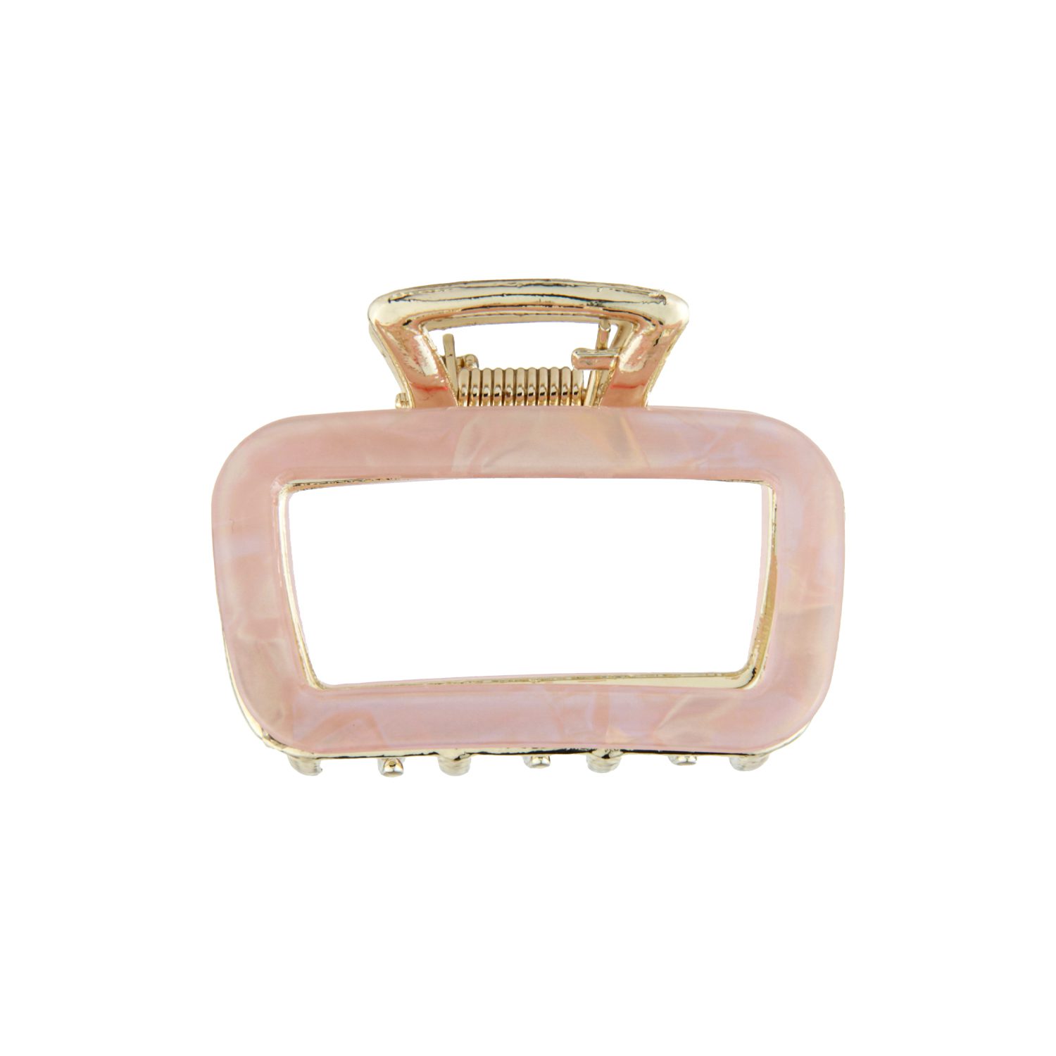 کلیپس زنانه طرح مکعبی شفاف