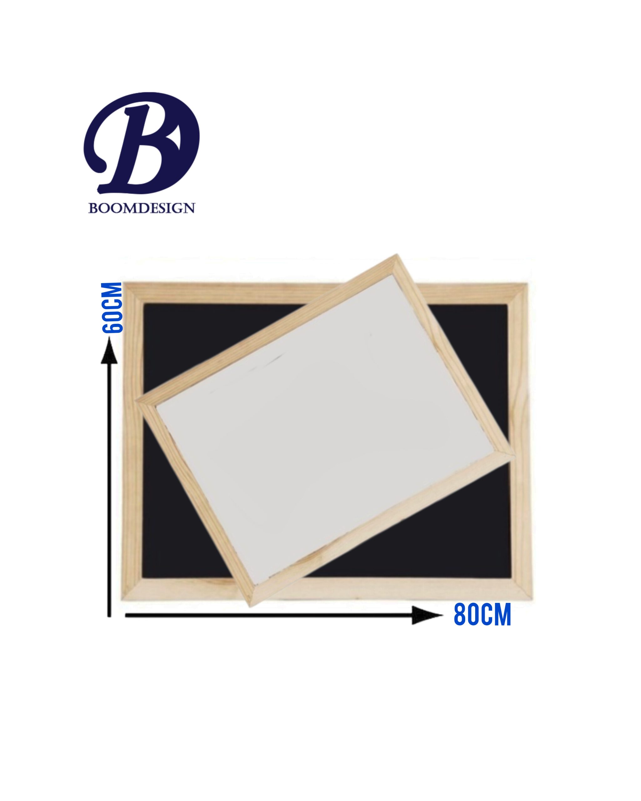 تخته سیاه و وایت برد دوطرفه سایز 80×60