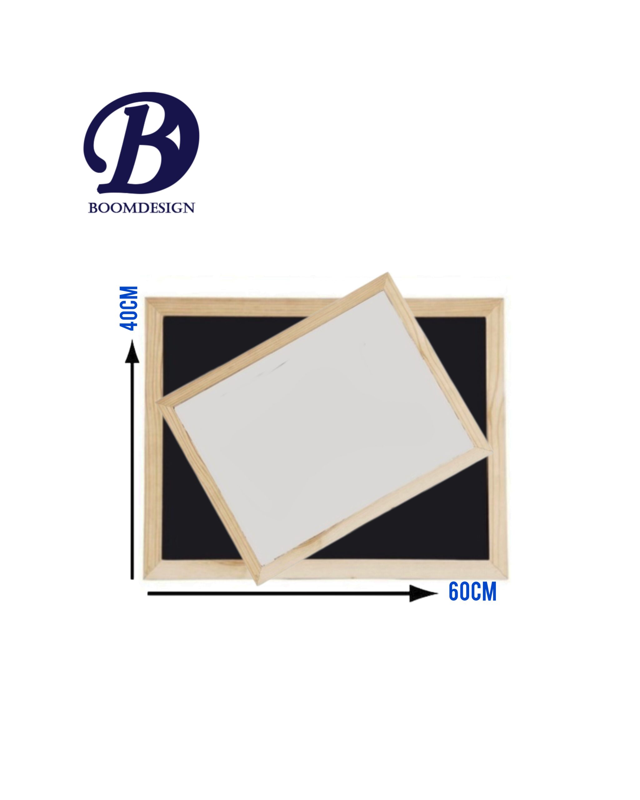 تخته سیاه و وایت برد دوطرفه سایز 60×40