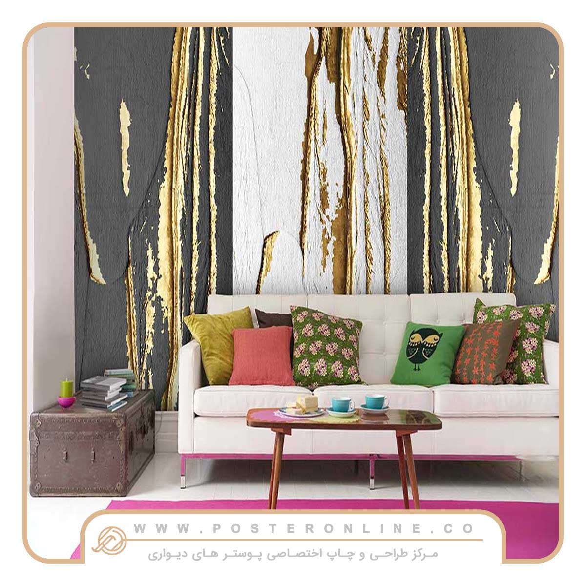 پوستر دیواری لوکس دیوار زخمی کد l-5009