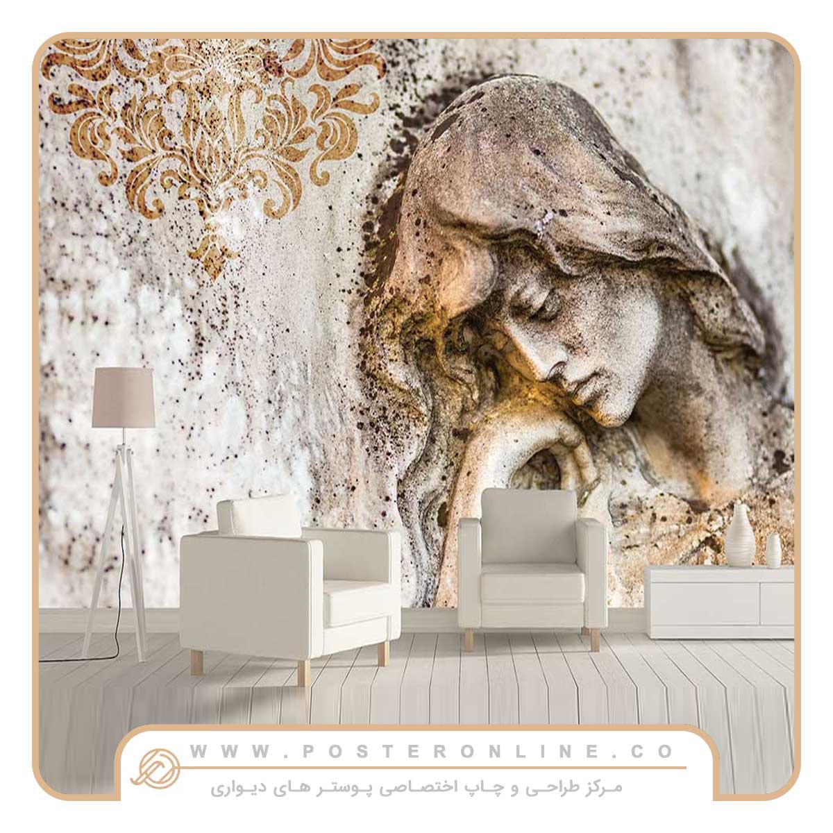 پوستر دیواری مجسمه و تاریخی دختر کد m-12494