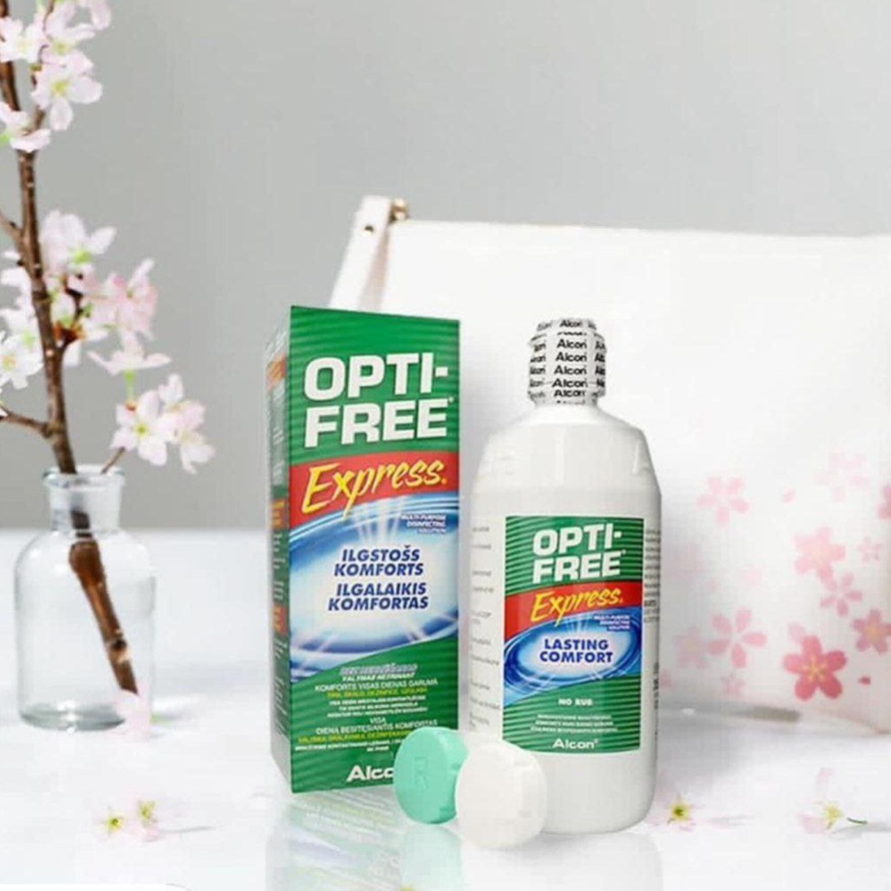 محلول لنز اپتی فری | مایع لنز اپتی فری 355 میل(تاریخ انقضا یکسال به بالا)