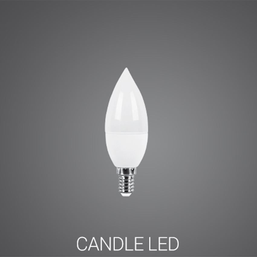لامپ 6 وات LED شمعی مات E14 پارس شعاع توس