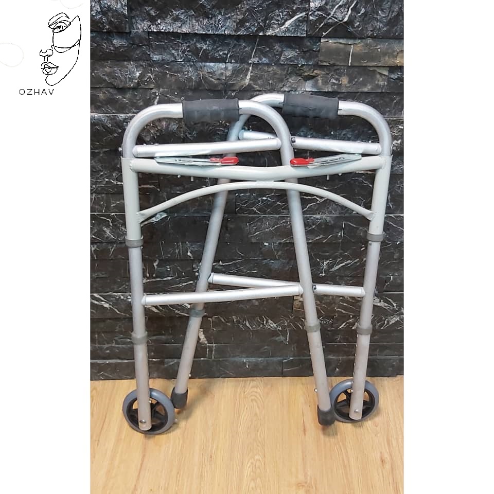 واکر آلمینیومی تاشو چرخدار