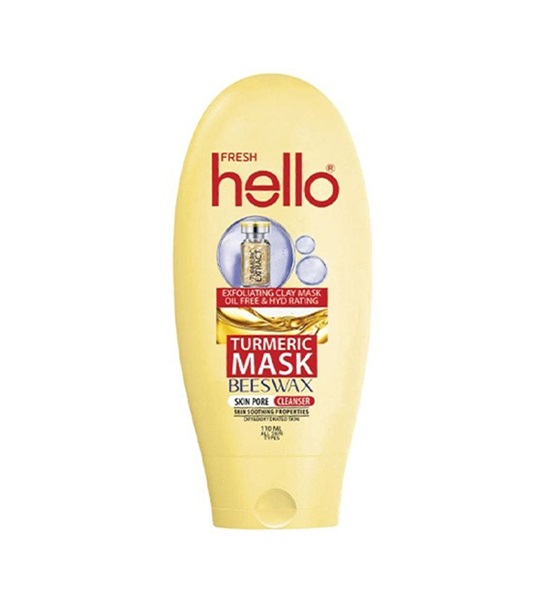 ماسک زردچوبه هلو فرش با خاصیت آنتی اکسیدان 110 میلی لیتر | Hello Fresh Turmeric Face Mask 110 ml