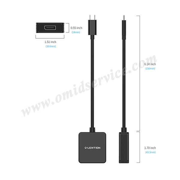 مبدل USB-C به HDMI لنشن مدل CU207