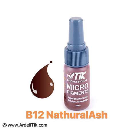 رنگ تاتو تیک - پایه آب - قهوه ای دودی روشنB12