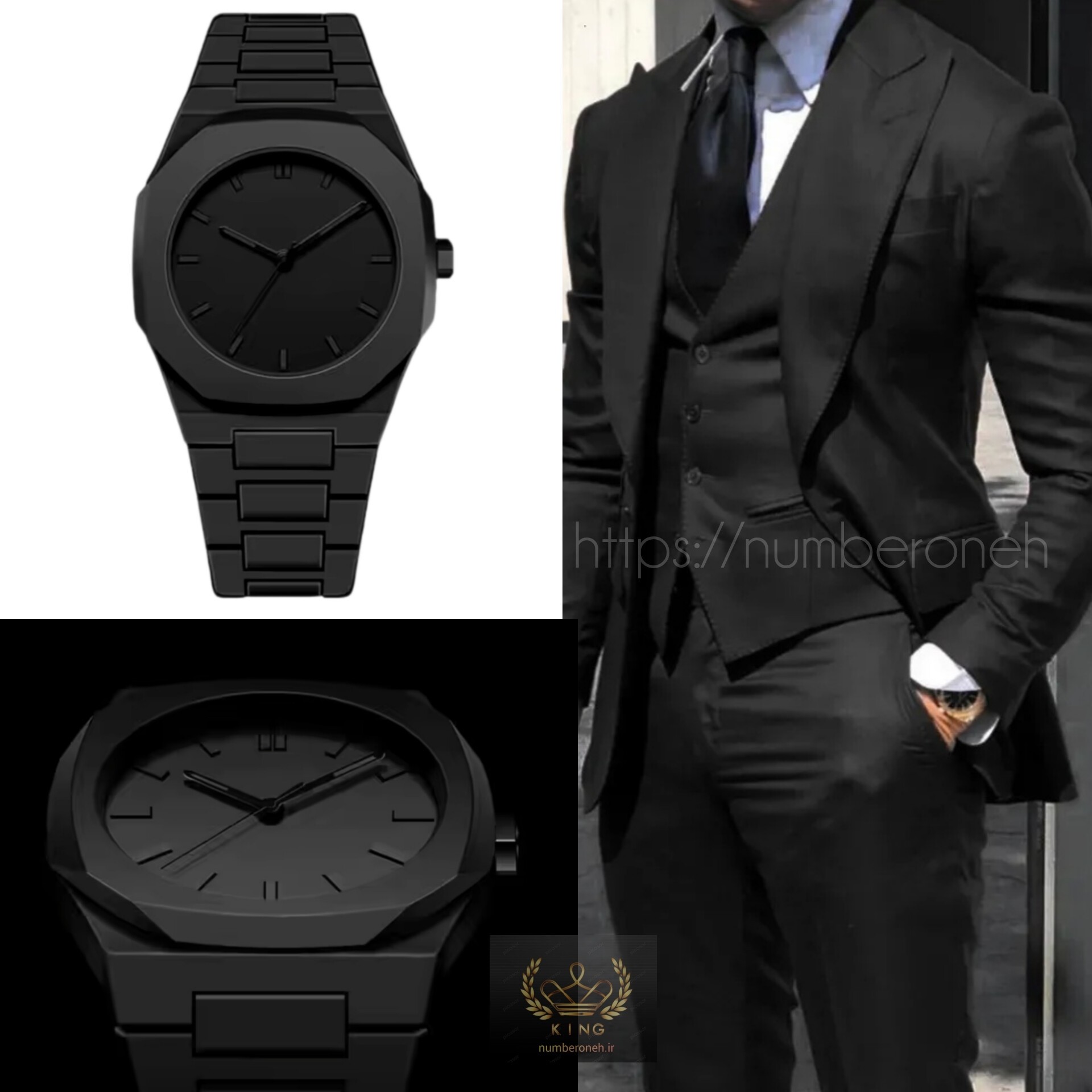 ساعت بلک واچ فانتوم (دارک واچ) (فرشته سیاه) (Ap) خطی 