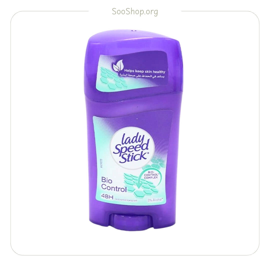 استیک ضد تعریق جامد بیو کنترل 48 ساعته زنانه لیدی اسپید (اصل) | Lady Speed Stick Bio Control 48H Antiperspirant