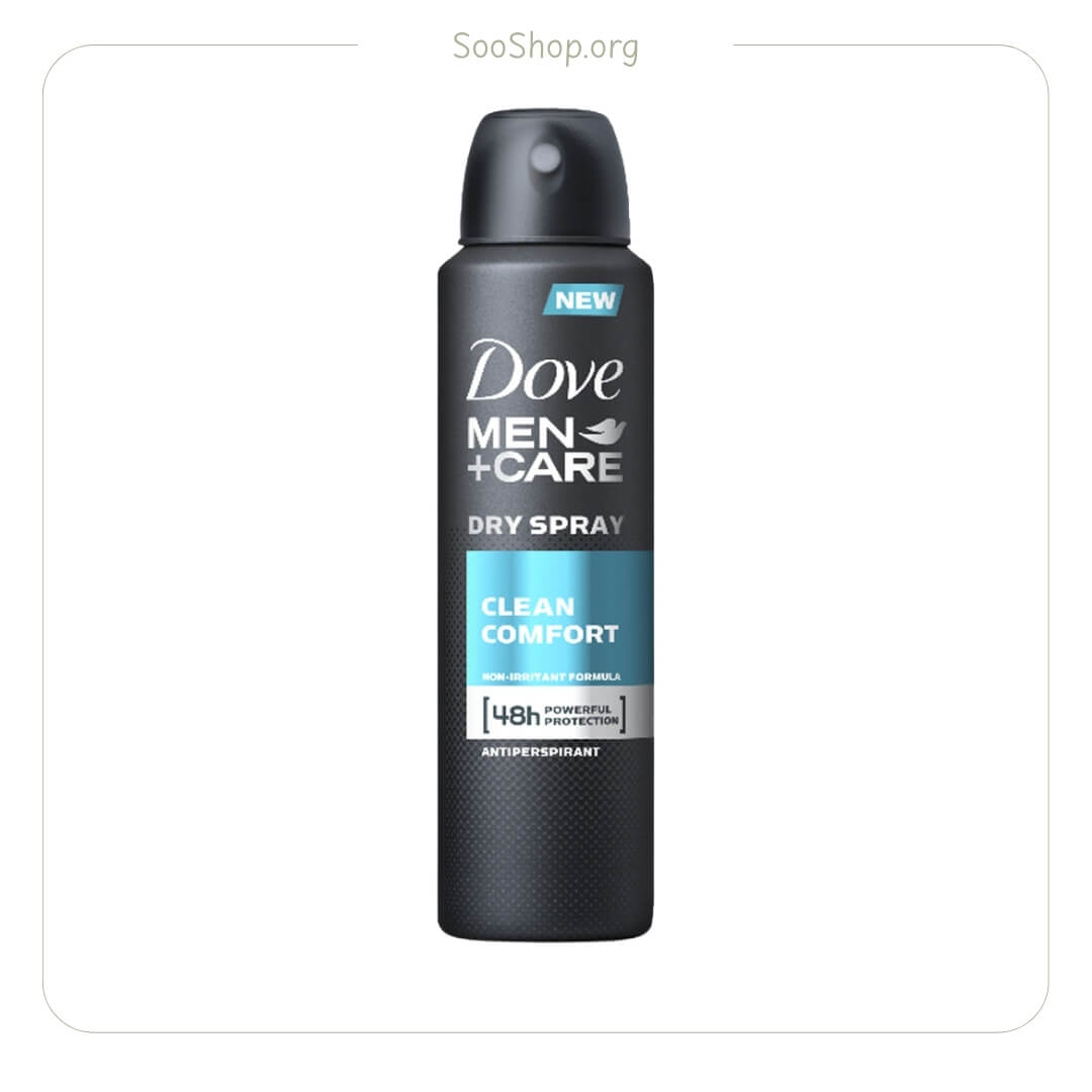 اسپری بدن مردانه داو مدل Clean Comfort (اصل) | Dove Men+Care Clean Comfort Antiperspirant Spray