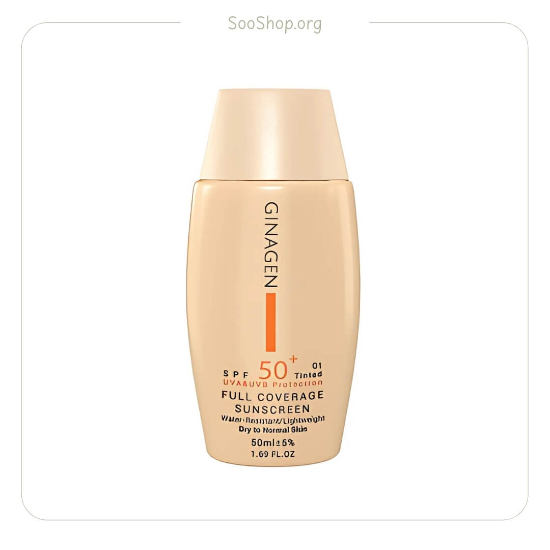 کرم ضد آفتاب رنگی ژیناژن SPF 50 حجم 50 میل (اصل) | Zhilagen Tinted Sunscreen Cream SPF50 50ml