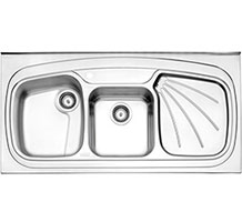 سینک ظرفشویی استیل البرز 614 روکار