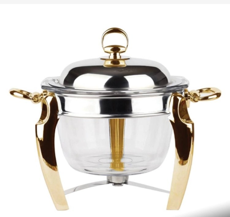 سوفله سوپ‌خوری پافیلی طلایی رزلند دسته طلایی 6012