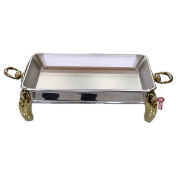 سوفله برنج خوری 8 نفره پافیلی رزلند دسته طلایی 6072