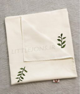 روانداز نوزادی شیری برگ سبز