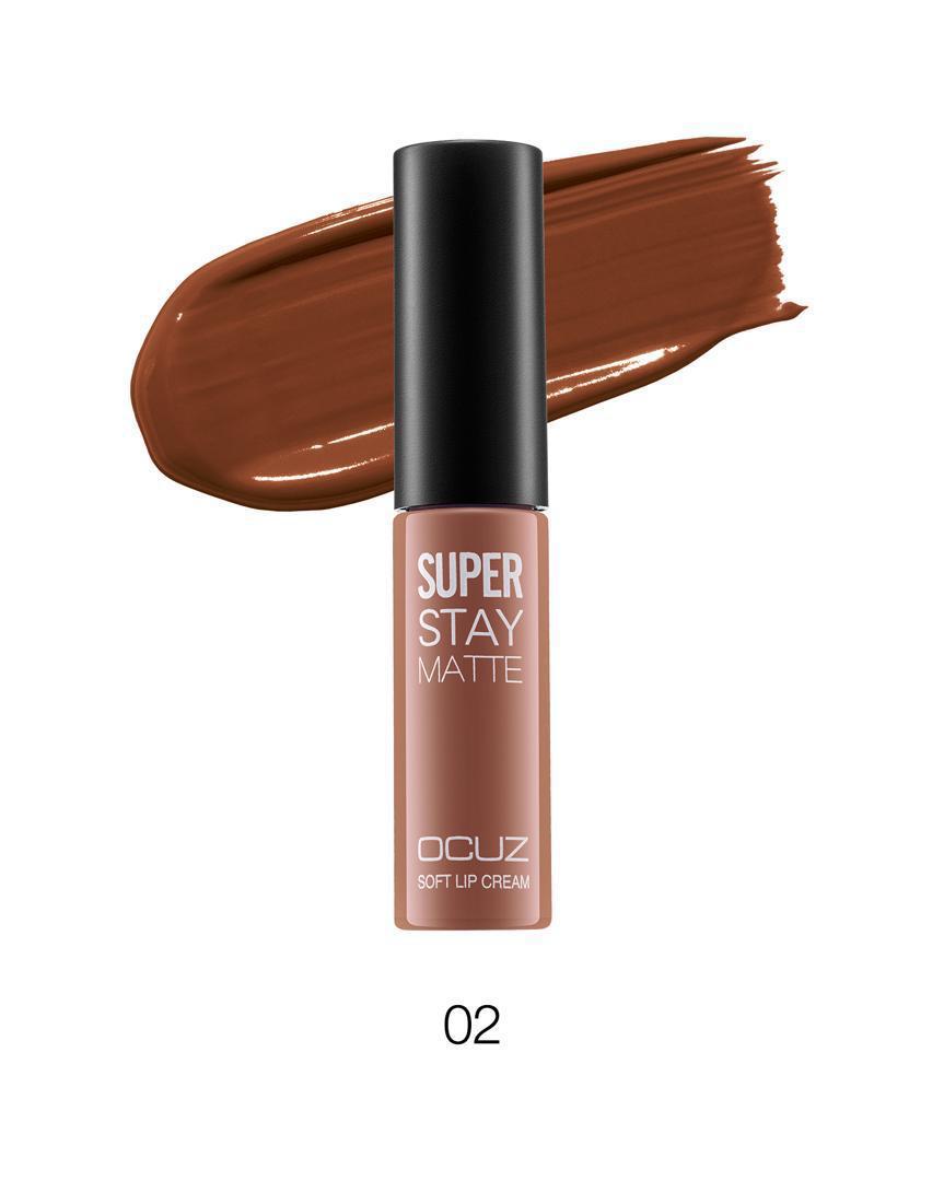 رژلب مایع مخملی اوکاز ocuz مدل super matte کد 02