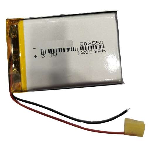 باتری لیتیوم پلیمر 3.7v ظرفیت 1000mAh کد 523450