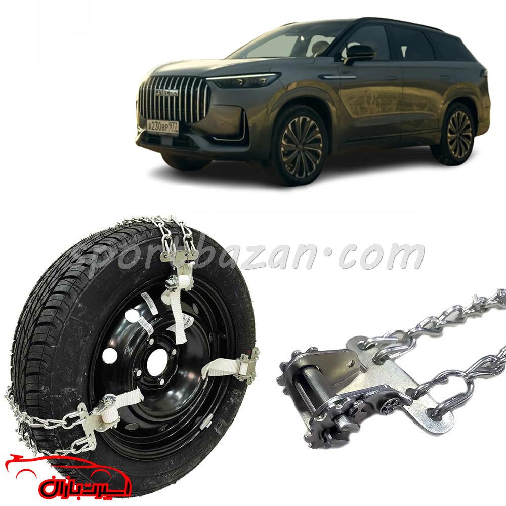 زنجیر چرخ کمربندی ضامن دار لوکانو L8 -قفل جغجغه ای ترک (ارسال پس کرایه)