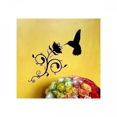 شابلون پرنده و گل 19*36 (1300)