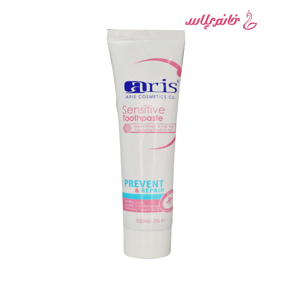 خمیر دندان حساسیت‌زدای آریس مدل Prevent &amp; Repair حجم 100 میلی‌لیتر