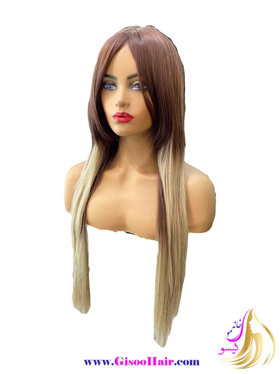 کلاه گیس (پوستیژ) بلند قهوه ای کد 8533A