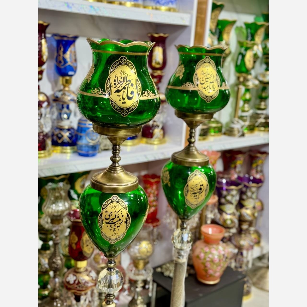 جفت لاله شمعدانی مذهبی (پس کرایه)