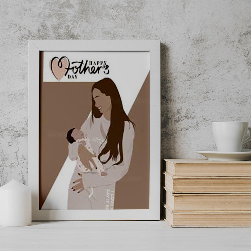 تابلو طرح روز مادر کد YW2121