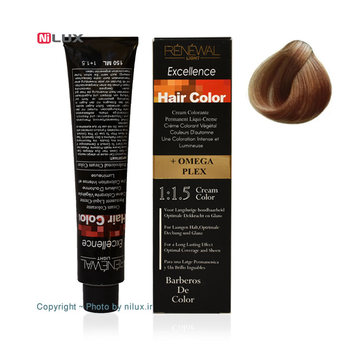 رنگ مو بلوند روشن رنوال شماره 8.0 حجم 150 میلی لیتر