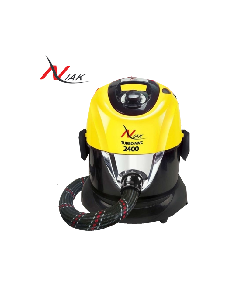 جارو سطلی توربو سیم جمع کن دار زرد مشکی نیاک