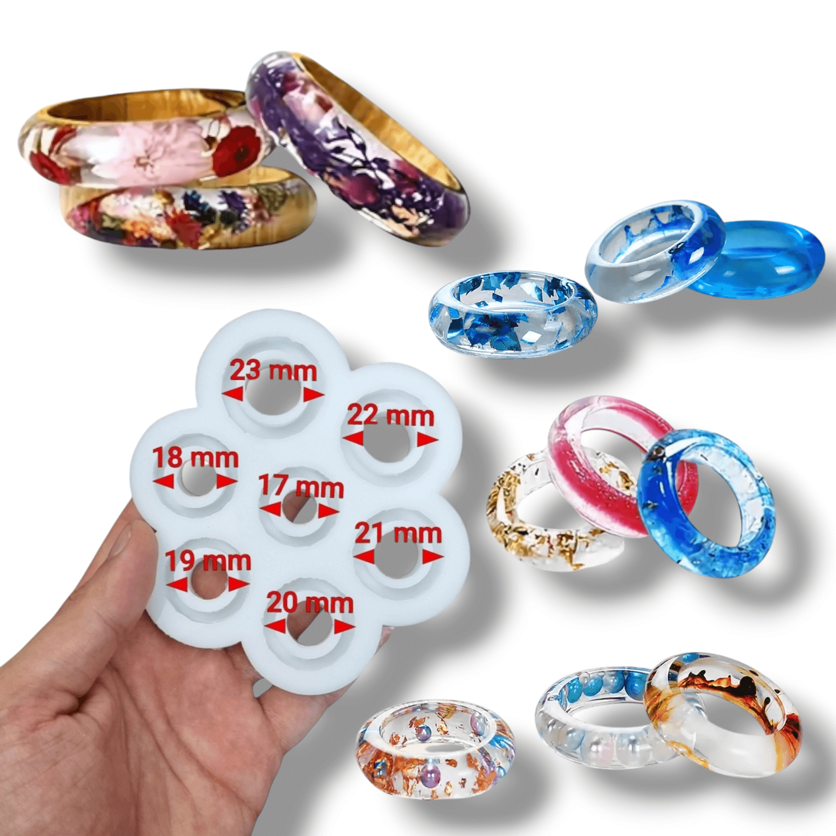 قالب سیلیکونی انگشتر محدب