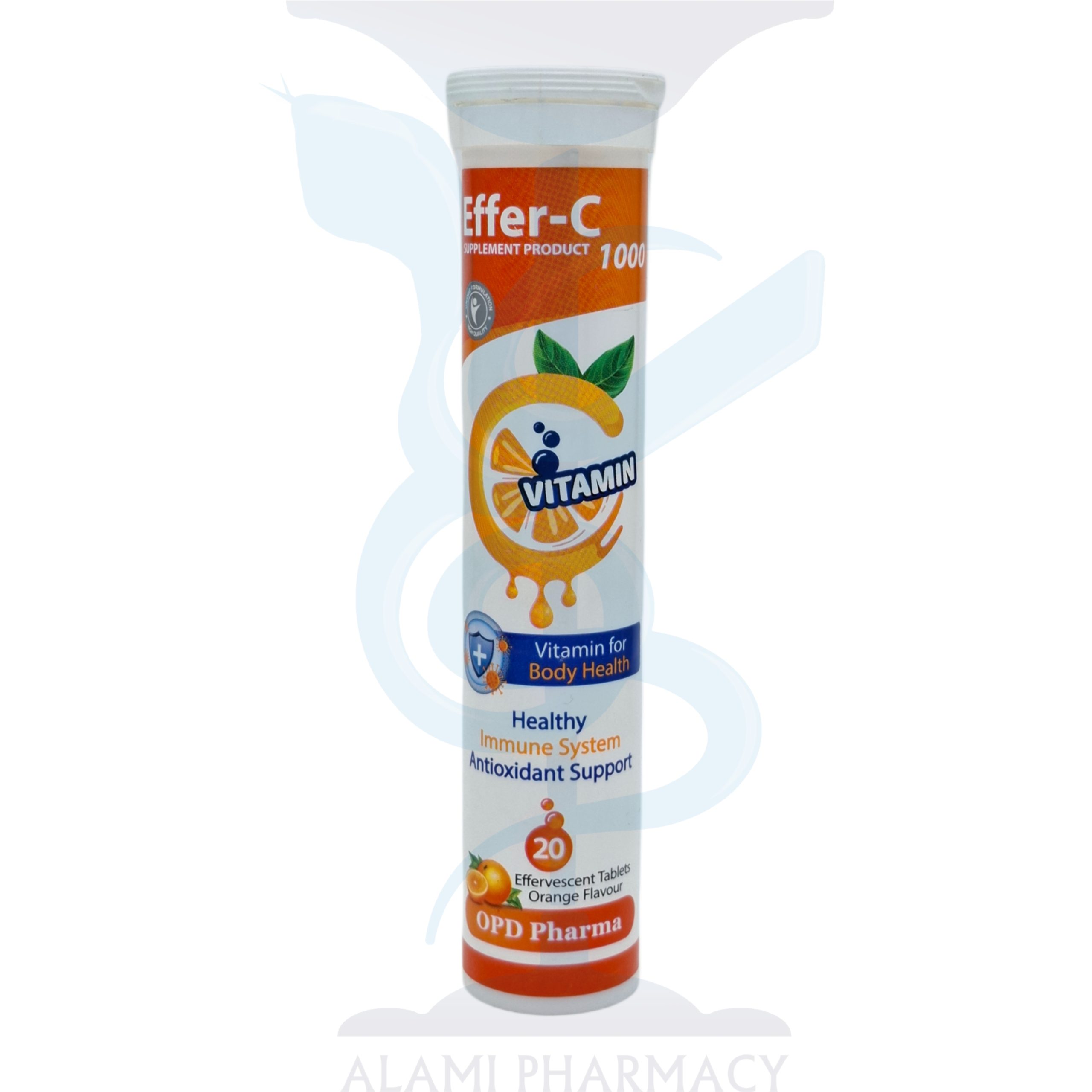 قرص جوشان ویتامین ث 1000 پرتقالی فارما