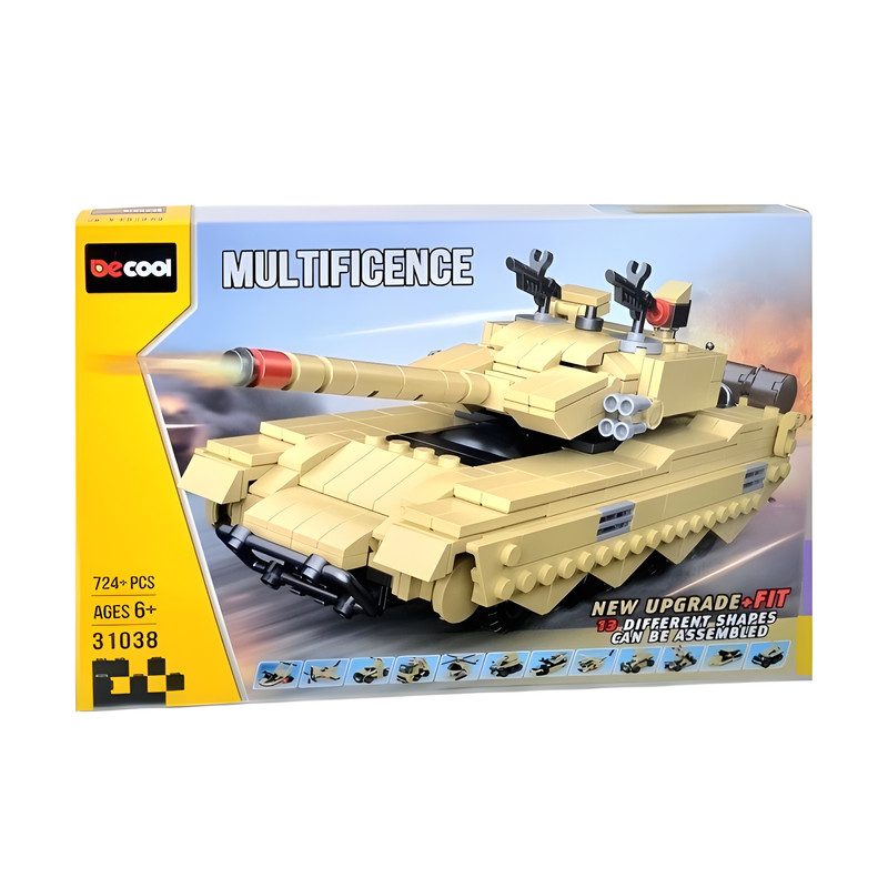 ساختنی دکول مدل تانک جنگی کد 31038