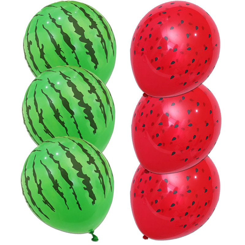 بادکنک سورتک مدل هندوانه یلدا کد STY36 مجموعه 6 عددی