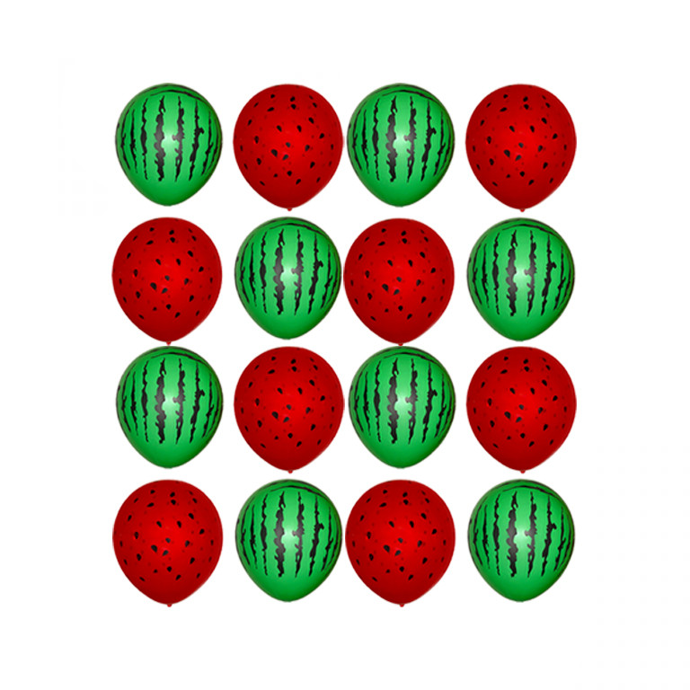 بادکنک سورتک مدل هندوانه یلدا کد STY05 بسته 16 عددی