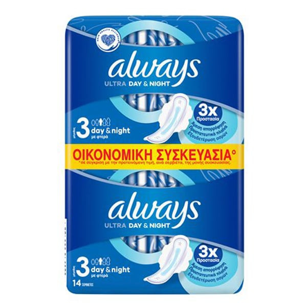 نوار بهداشتی الویز مدل ULTRA DAY NIGHT سایز متوسط بسته 14 عددی مدل 1