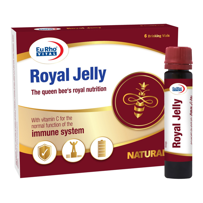ویال خوراکی رویال ژلی یوروویتال بسته 6 عددی اقساطی