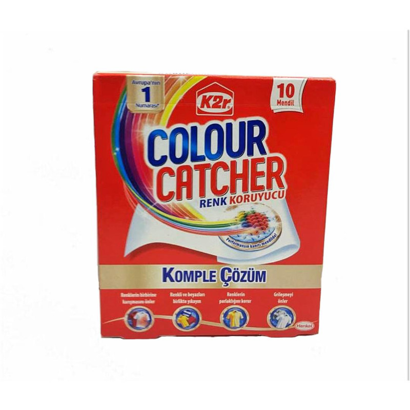 دستمال جذب رنگ لباس هنکل مدل COLOUR CATCHER بسته 10 عددی
