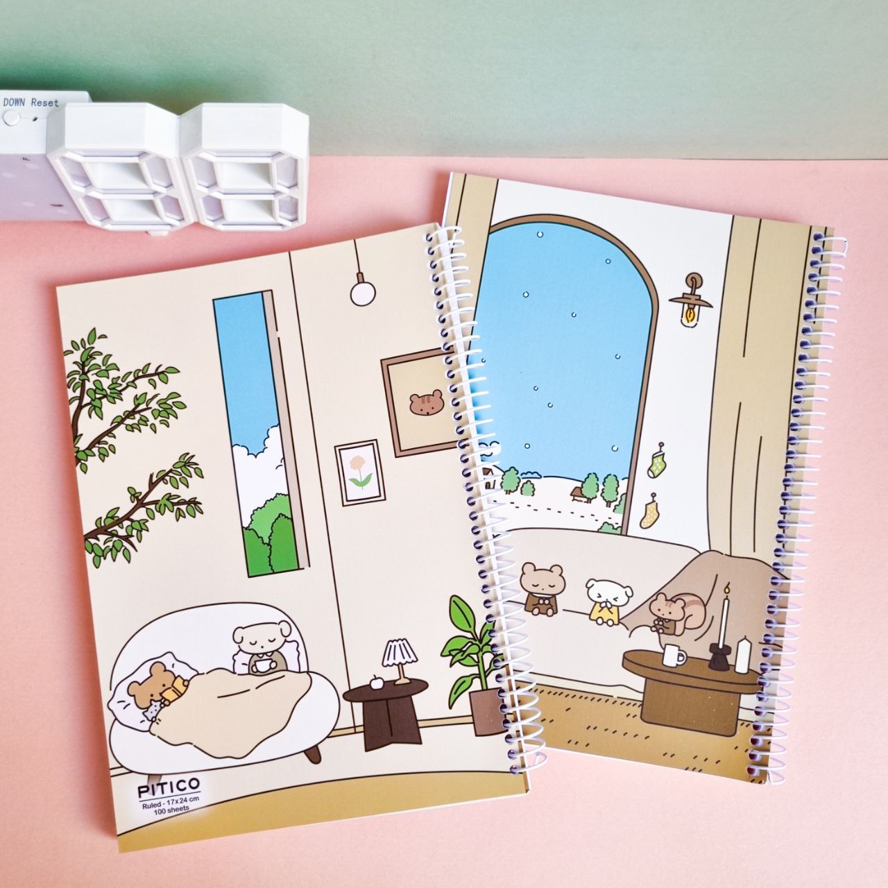 دفتر 100 برگ فانتزی Pitico مدل Sky طرح دار کد 335