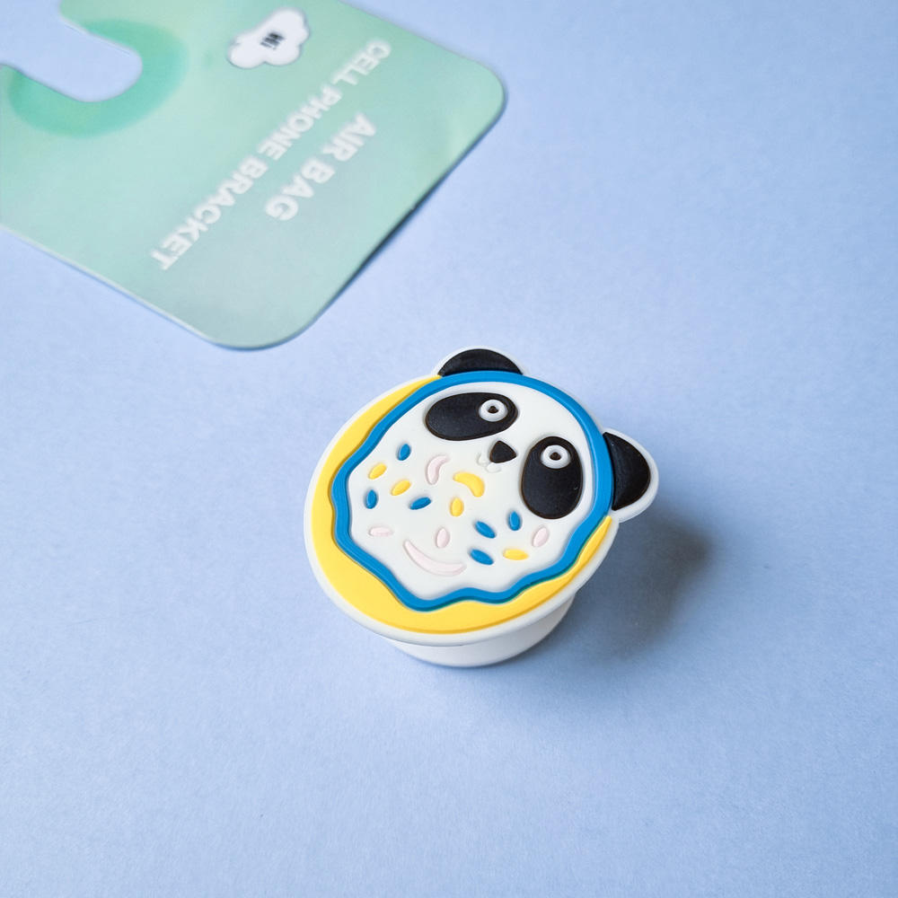 پاپ سوکت سیلیکونی طرح Panda Dounut